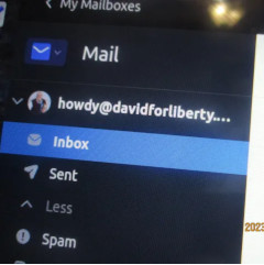 David for Liberty e-mail account inbox.