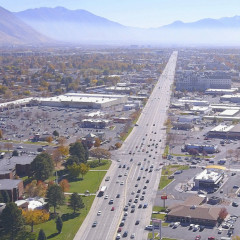 Orem's State Street as seen from above.
