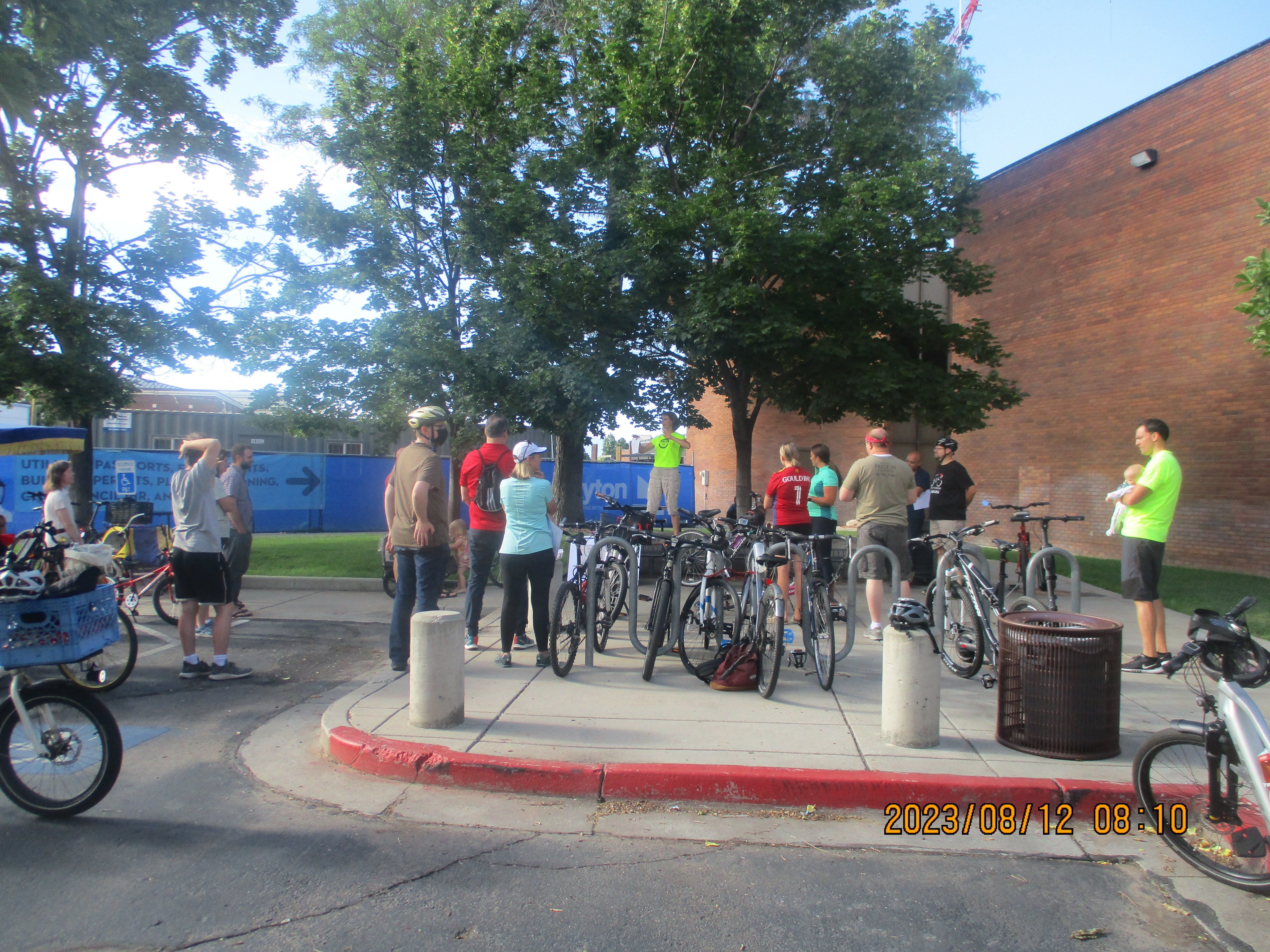 Bike Orem with candidates.