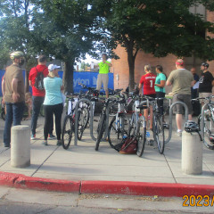 Bike Orem with candidates.