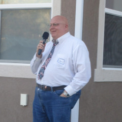 David Edward Garber at cottage meeting.