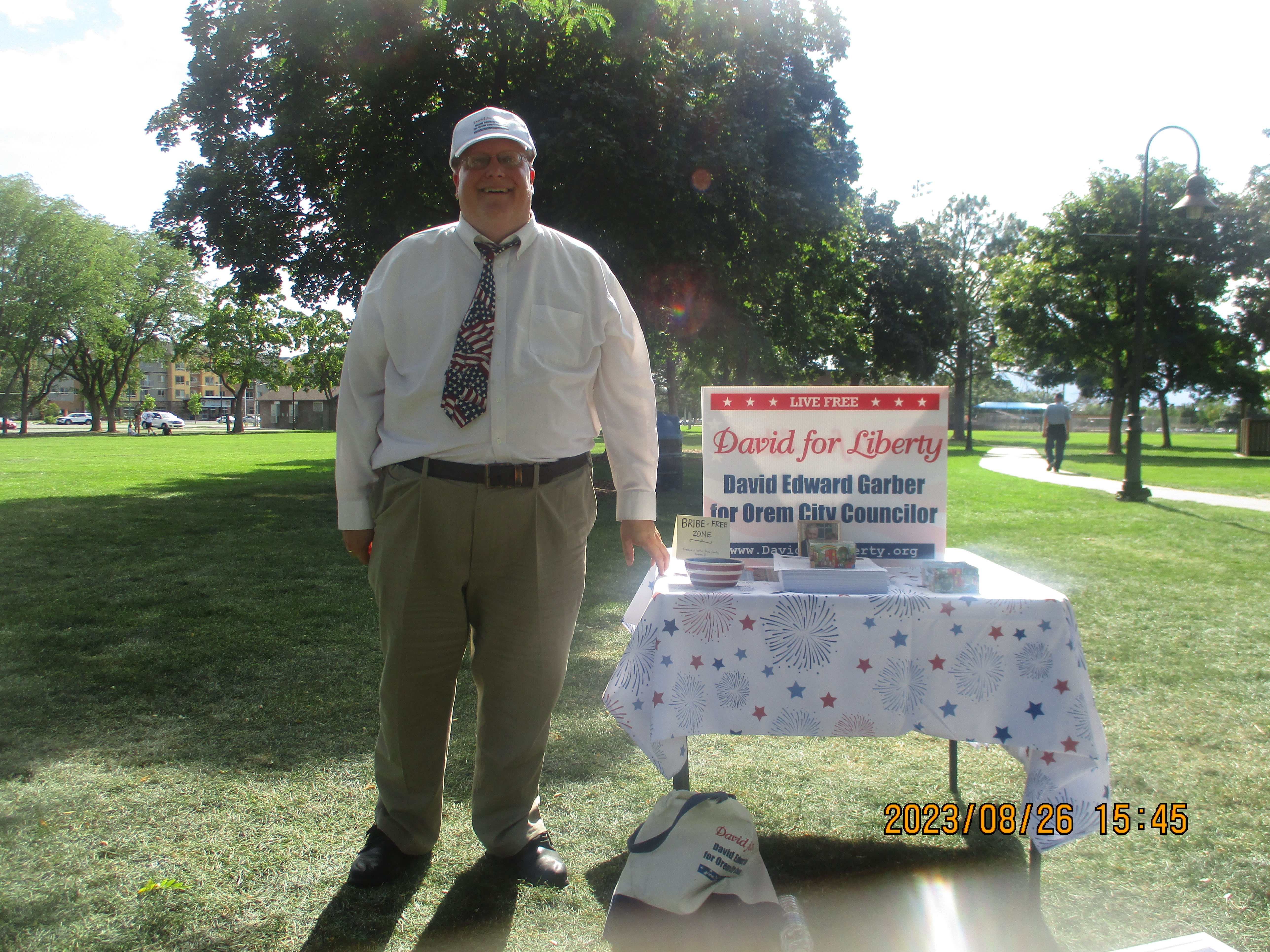 David Edward Garber at Orem Center Street Park.