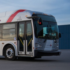 Utah Transit Authority (UTA) Bus Rapid Transit (BRT) Utah Valley Express (UVX) bus.